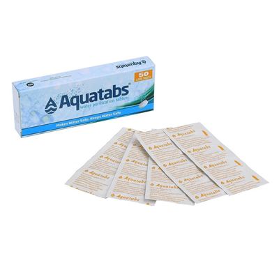 Tabletki do oczyszczania wody Aquatabs 50 tabletek