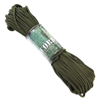 PARACORD 7-żyłowy sznurek nylonowy ø 3 mm / 30 m ZIELONY