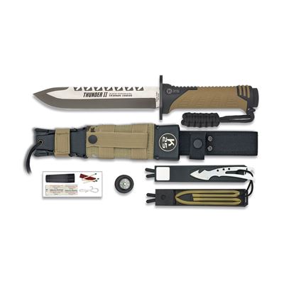 Nóż survivalowy K25 THUNDER II COYOTE