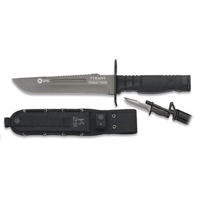 Nóż K25 TYRANT z ostrzem stałym BLACK