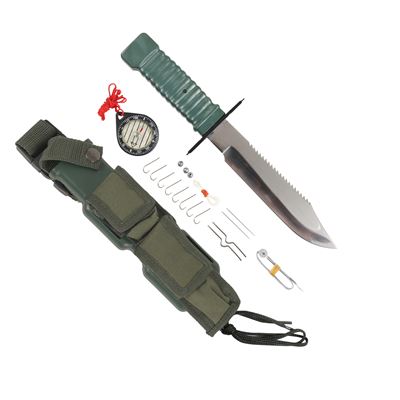 Nóż z ostrą ostrzem do przetrwania SURVIVAL