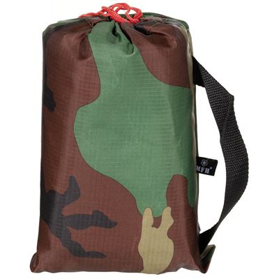 Plandeka "TARP EXTREM" wodoodporna rip-stop 3 x 3 m US WOODLAND