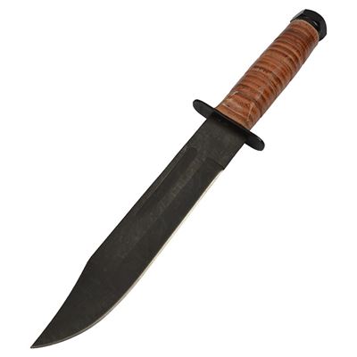 Nóż z skórzanym etui US MARINE CORPS COMBAT