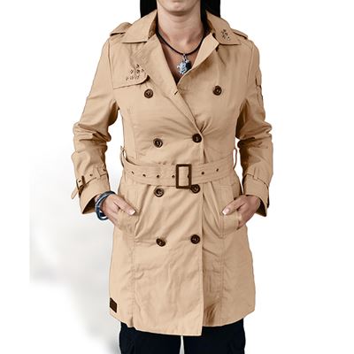 Płaszcz damski TRENCHCOAT KHAKI
