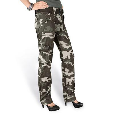 Spodnie damskie PREMIUM SLIMMY BLACK CAMO