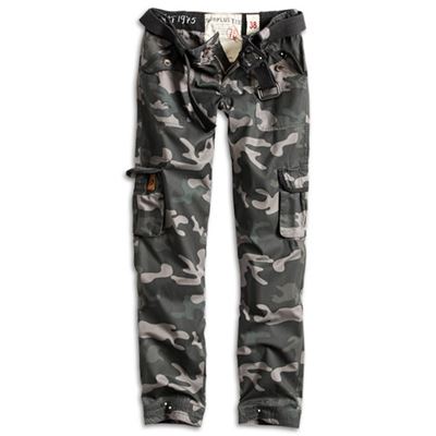 Damskie spodnie PREMIUM SLIMMY BLACK CAMO