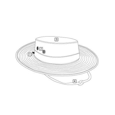 Regulowana czapka BOONIE GEN 2 BLACK rip-stop