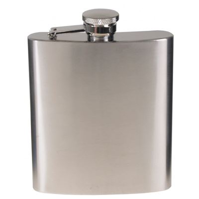 Kolba 225ml (8 OZ) chrom matowy SREBRNY