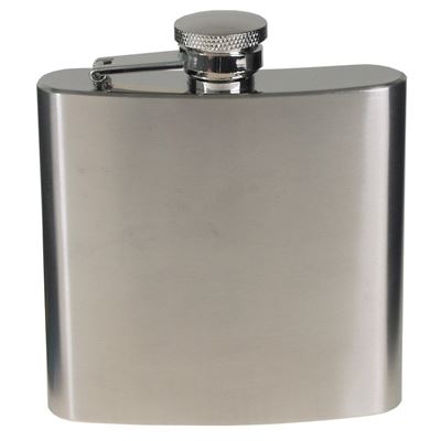 Kolba 170ml (6 OZ) chrom matowy SREBRNY