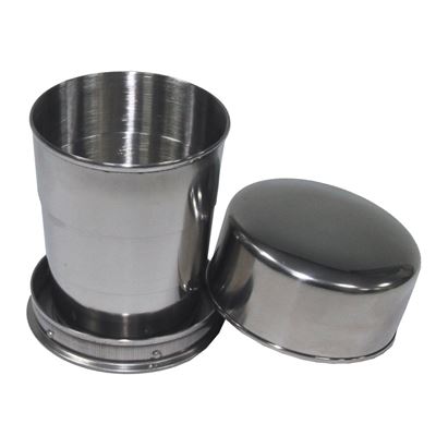 Składana szklanka do picia 15 cl SREBRNA