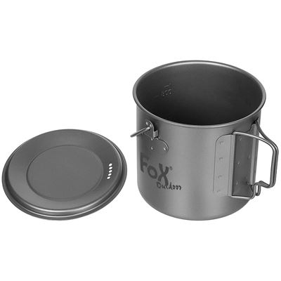 Garnek FOX z pokrywką 1,1 l TITANIUM