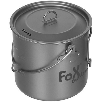 Garnek FOX z pokrywką 1,1 l TITANIUM