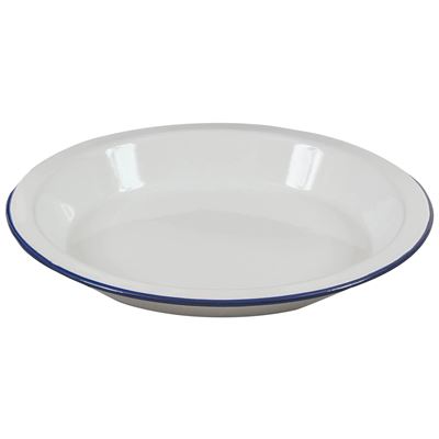 Głęboki talerz średnica 24 cm emaliowany BIAŁY/NIEBIESKI  CP228-WE 2