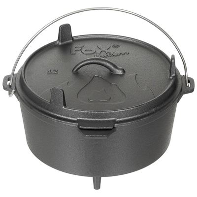 Garnek żeliwny DUTCH OVEN 5,7 l CZARNY