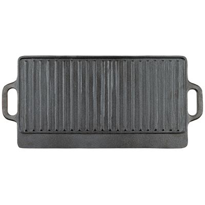 Ruszt żeliwny 50 x 23 x 1,5 cm CZARNY