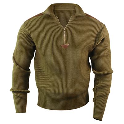 Sweter ACRYLIC COMMANDO 1/4 zip ZELENÝ