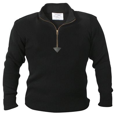 Sweter ACRYLIC COMMANDO 1/4 zip CZARNY