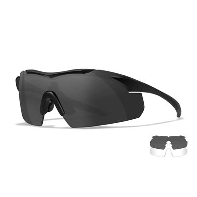 Okulary strzeleckie WX VAPOR zestaw 2 okularów z ramką BLACK