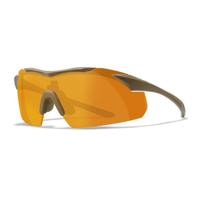 Okulary strzeleckie WX VAPOR zestaw 3 okularów oprawka TAN