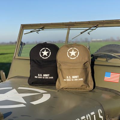Plecak dziecięcy U.S. ARMY canvas BLACK