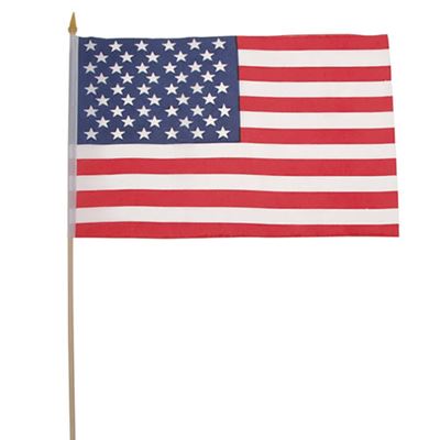 Flaga USA drewniany maszt 30 x 45 cm