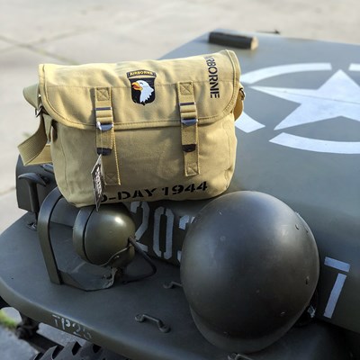 Torba na ramię 101st AIRBORNE canvas SAND