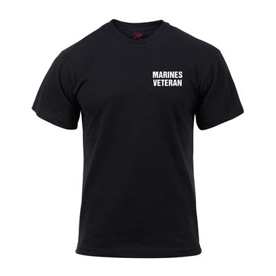 Koszulka MARINES VETERAN z krótkim rękawem BLACK