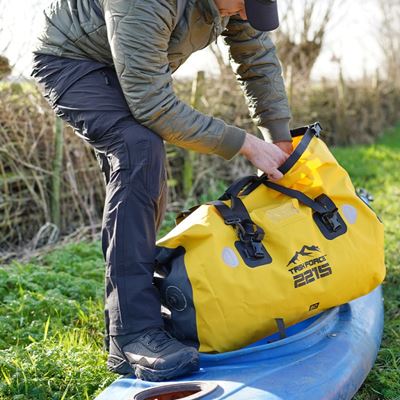 Torba na łódź BEAR CREEK 100 L wodoodporna YELLOW