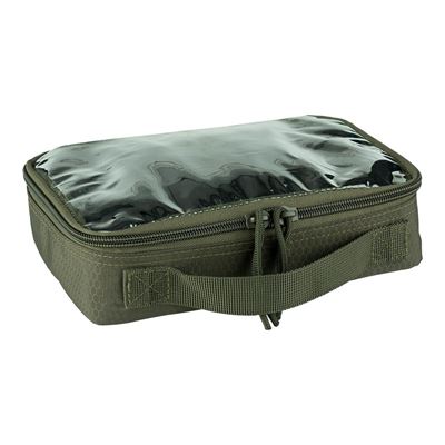 Etui HEXAGON ORGANIZER przezroczyste, ZIELONE
