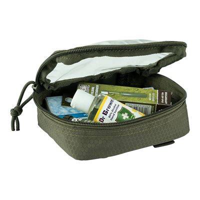 Etui HEXAGON ORGANIZER przezroczyste, małe, ZIELONE 101INC 359583-GR 5
