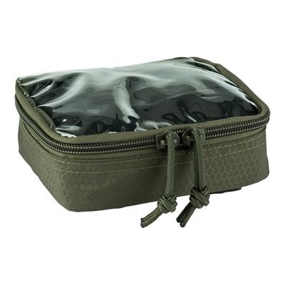 Etui HEXAGON ORGANIZER przezroczyste, małe, ZIELONE