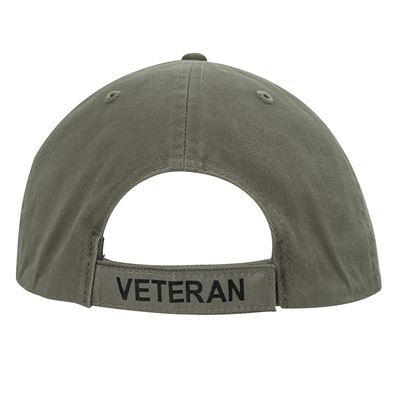 Czapka VINTAGE VETERAN z flagą USA ZIELONA ROTHCO 3599 3
