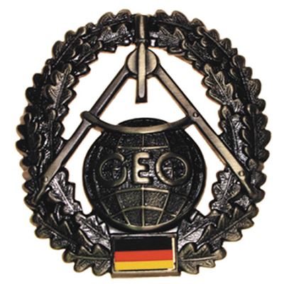 Naszywka BW na beret Topographietruppe metalowa
