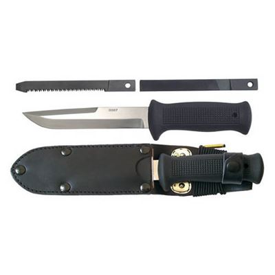 Nóż UTON 362-NG-4 POLICE skórzana pochwa BLACK