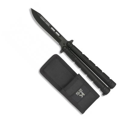Nóż motylkowy K25 36250 z pochwą BLACK