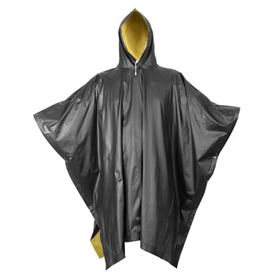 Ponczo dwustronne PVC CZARNE/ŻÓŁTE