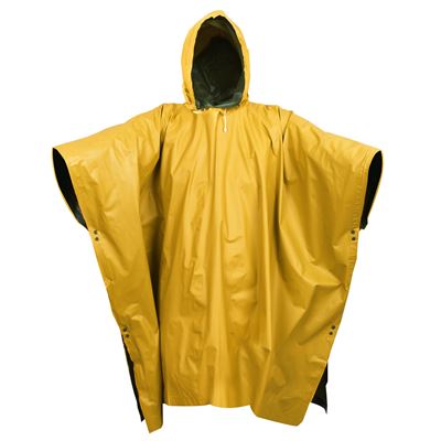 Ponczo dwustronne PVC CZARNE/ŻÓŁTE