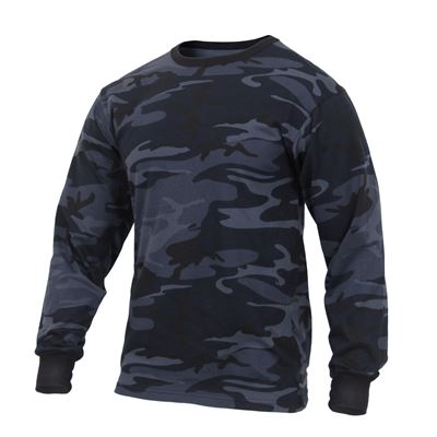 Koszulka z długim rękawem MIDNIGHT BLUE CAMO