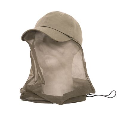 Czapka BASEBALL OPERATOR z moskitierą KHAKI