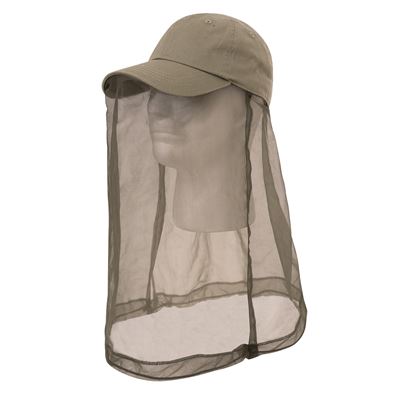 Czapka BASEBALL OPERATOR z moskitierą KHAKI