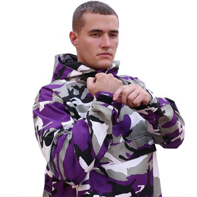 Kurtka z kapturem PARKA US VIOLET CAMO