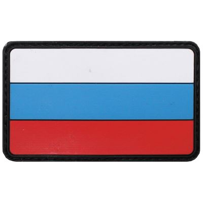 Plastikowa naszywka ROSJA na rzep KOLOR