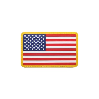 Nášivka USA 8x5 cm velcro plastová BAREVNÁ