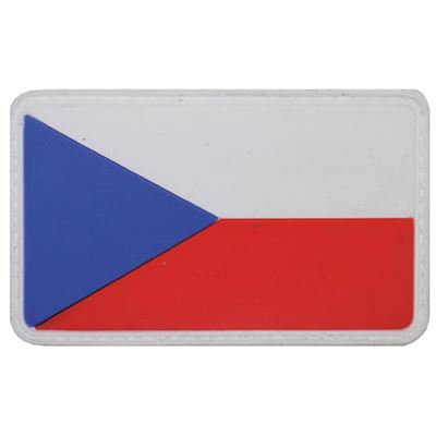 Republika Czeska plastikowa naszywka na rzep KOLOR