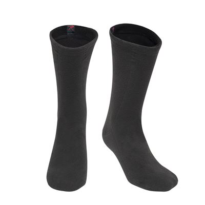 Skarpety - wkładki ocieplające POLAR fleece CZARNE