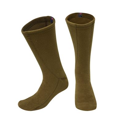 Skarpety - wkładki ocieplające POLAR fleece COYOTE BROWN
