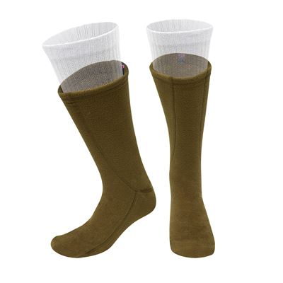 Skarpety - wkładki ocieplające POLAR fleece COYOTE BROWN