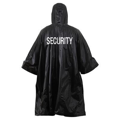 Ponczo VINYL SECURITY CZARNE
