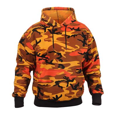Bluza z kapturem ORANGE CAMO
