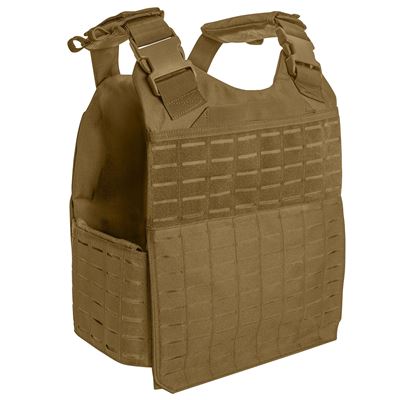 Kamizelka LASER CUT MOLLE nosič plátů COYOTE BROWN